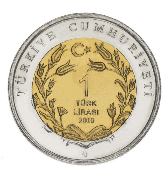 Туреччина 1 ліра 2010 року &laquo;Фауна Туреччини - Собака&raquo; UNC (KM#1280) М02451 фото