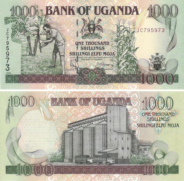 Uganda 1000 Shillings 1998 UNC (P36)