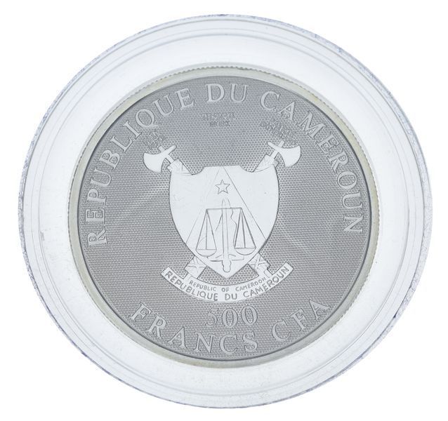 Монета Камерун 500 франків 2010 Срібло UNC Знаки зодіаку - Близнюки М20583 фото