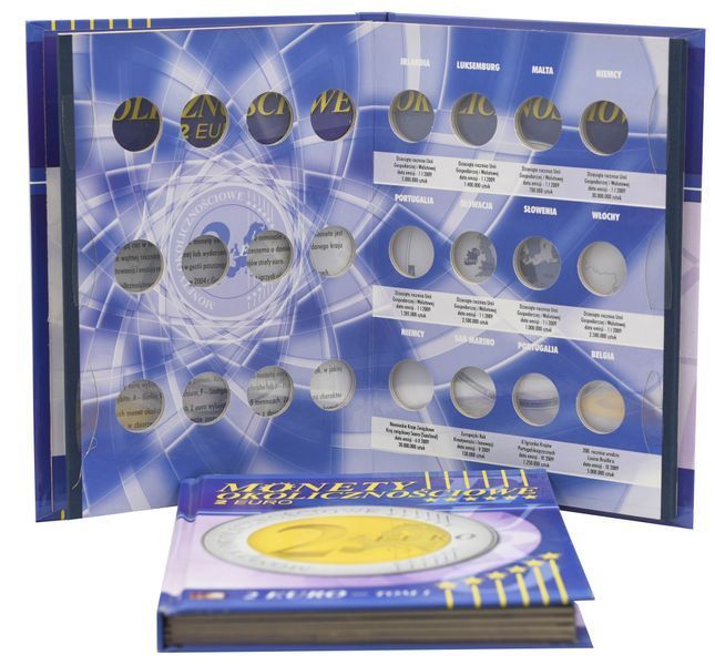 Альбом для монет євро до 2009 року включно.&nbsp;2 томи А04291 фото