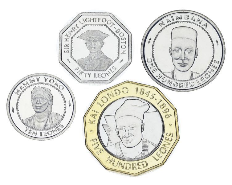 Сьерра-Леоне набор из 4 монет 1996 UNC 10, 50, 100, 500 леоне