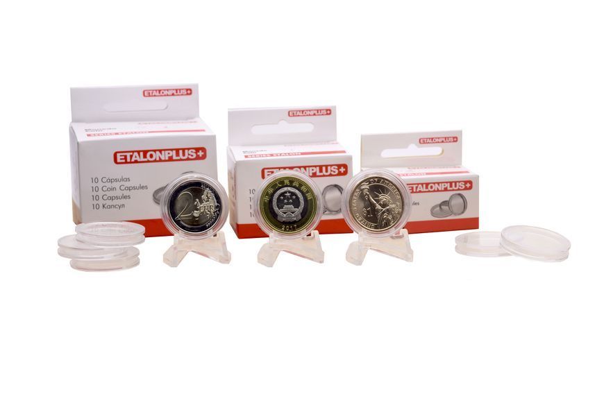 Capsules for coins 32 mm.&nbsp;(10 pieces) Etalonplus