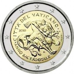 Vatican 2 Euro 2010 "Year of the Priest" UNC (KM # 420)