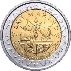 Сан-Марино 2 євро 2005 &laquo;Всесвітній рік фізики&raquo; UNC (KM#469) М00236 фото