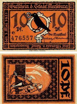 Banknote Germany Notgeld 10 pfennig 1921 F-VF Munich