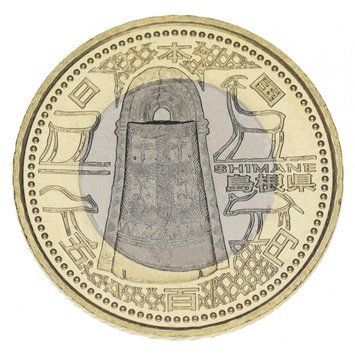 Монета Японія 500 єн 2008 року &laquo;Префектури - Шиманов&raquo; UNC (Y#145) М05767 фото
