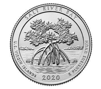 Монета США 25 центів (квотер) 2020 S UNC 53-й парк - Історичний парк Солт-Рівер-Бей М14792 фото