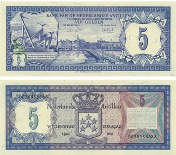 Netherlands Antilles 5 guilders 1984 UNC (P15b)