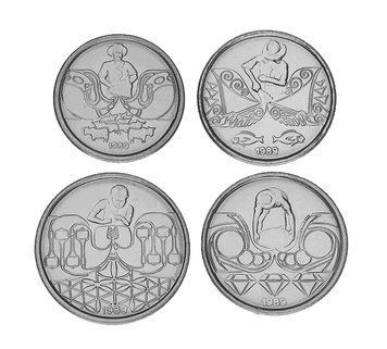 Набір монет Бразилія набір з 4 монет 1989 UNC 1, 5, 10, 50 сентаво М15572 фото