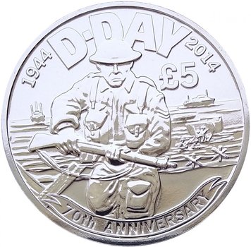 Джерсі 5 фунтів 2006 «Д-Дей - Відкриття другого фронту в 1944 році» UNC М08715 фото