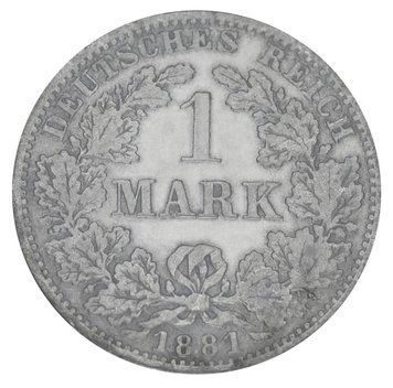 Німеччина 1 марка 1881 Срібло F-VF A М17795 фото
