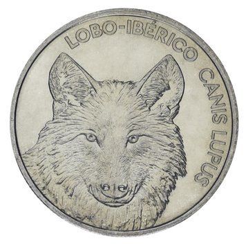 Coin Portugal 5 euros 2019 UNC Wolf