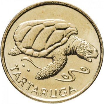 Cape Verde 1 escudo 1994 UNC Turtle (KM # 27)