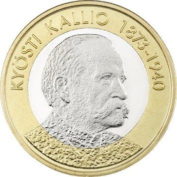 Монета Фінляндія 5 євро 2016 &laquo;4-й президент Кюесті Калліо 1873-1949&raquo; UNC М05134 фото