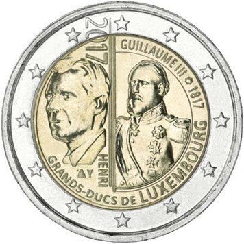 Coin Luxembourg 2 euro 2017 "Duke of Luxembourg" UNC