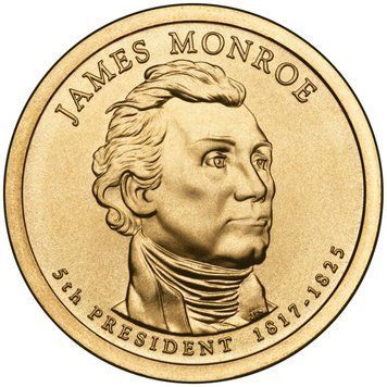 Монета США 1 долар 2008 D &laquo;5-й Президент Джеймс Монро&raquo; UNC (KM#426) М01574 фото