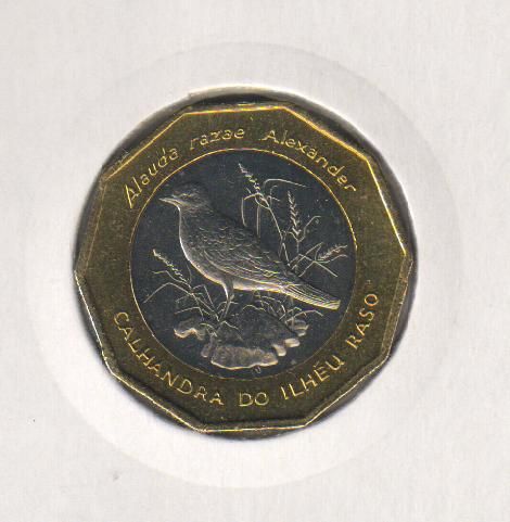 Cape Verde 100 Escudos 1994 Bimetal UNC Bird (KM # 39)