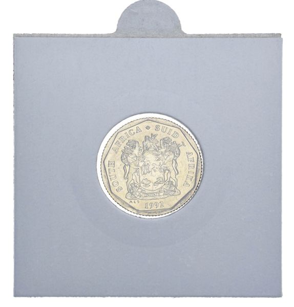 South Africa 20 cents 1992 AU-UNC Flower