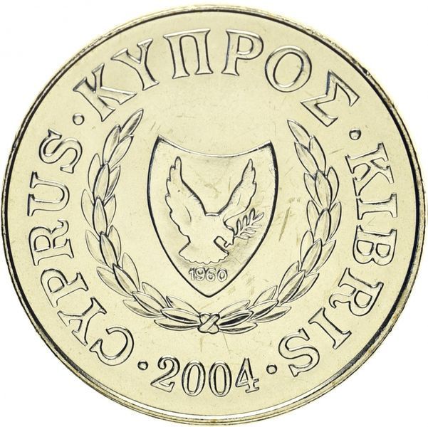 Coin Cyprus 20 cents 2004 UNC