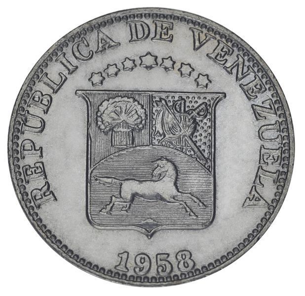 Coin Venezuela 12.5 cents 1958 AU-UNC