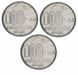 Brazil set of 3 coins of 100 Cruzado 1988 UNC 100 Years of the Abolition of Slavery (KM # 608-610)