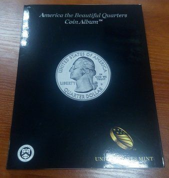 Альбом для монет США.&nbsp;Національні парки США 2010-2021.&nbsp;US Mint.&nbsp;чорний футляр А04294 фото