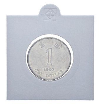 Гонконг 1 долар 1997 F-VF Квітка М12024 фото