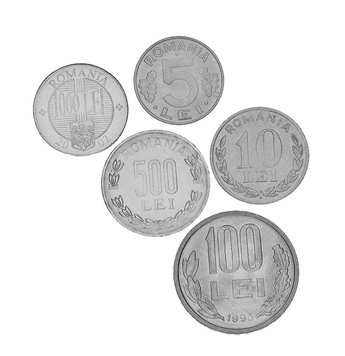 Румунія набір з 5 монет 1992-2002 UNC 5, 10, 100, 500, 1000 лей М15183 фото