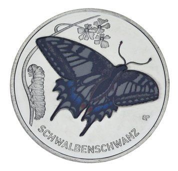 Монета Німеччина 5 євро 2023 UNC Комаха - Метелик М21748 фото