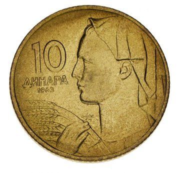 Югославія 10 динарів 1963 AU-UNC М14259 фото