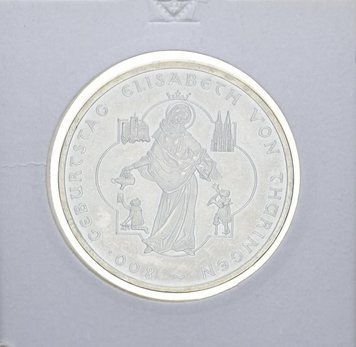 Монета Німеччина 10 євро 2007 &laquo;Елізабет тураген&raquo; Срібло UNC М10906 фото