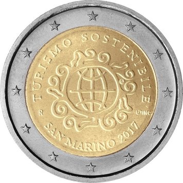 San Marino 2 Euro 2017 "Tourism" UNC