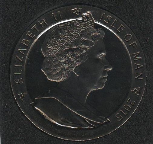 Isle of Man 1 crown 2015 "175 years of black penny" UNC
