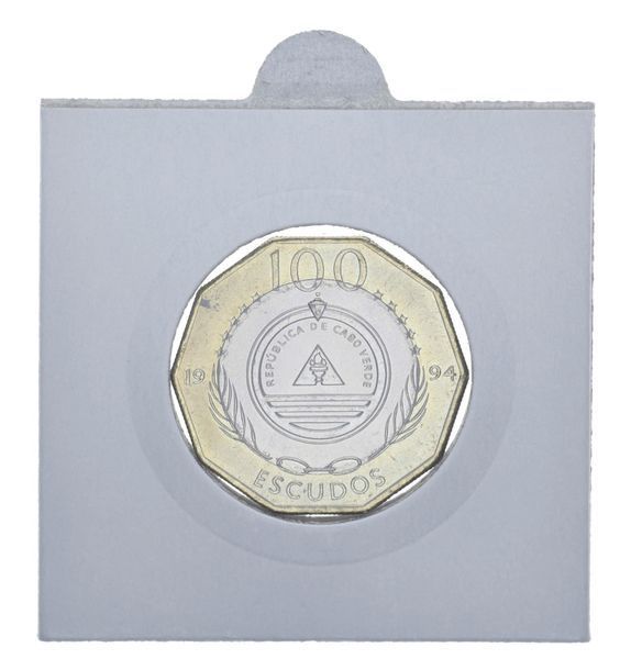 Кабо-Верде 100 ескудо 1994 Біметал UNC Квіти М11824 фото