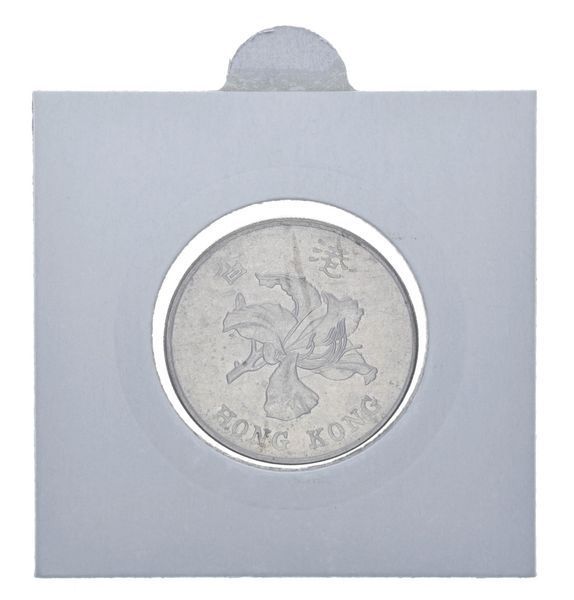 Hong Kong 1 dollar 1997 F-VF Flower
