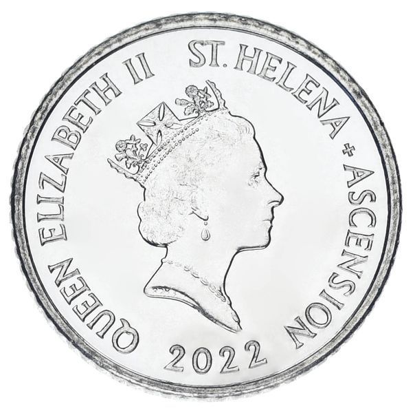Остров Святой Елены 5 пенсов 2022 UNC М24998 фото