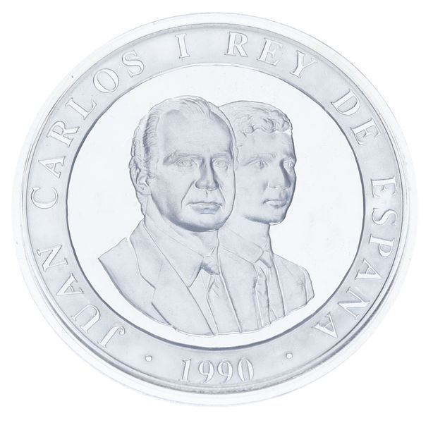 Монета Іспанія 2000 песет 1990 Срібло Proof XXV літні Олімпійські ігри в Барселоні 1992 року - Давній човен М23309 фото