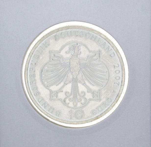 Coin Germany 10 Euro 2007 "Elizabeth Turagen" Silver UNC