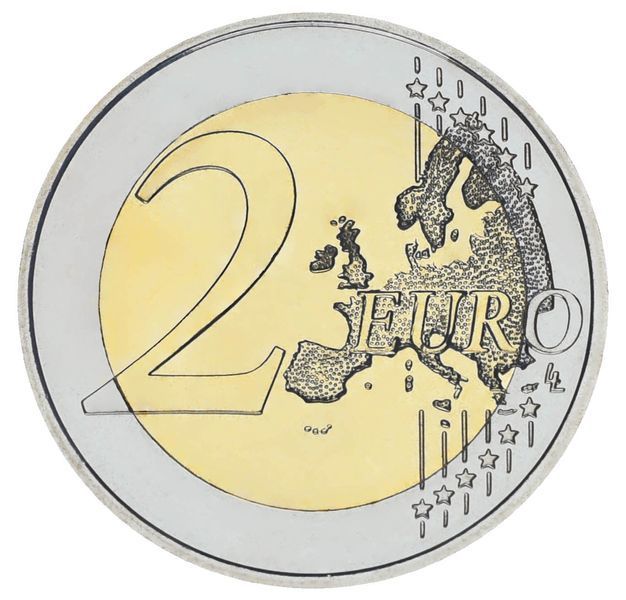 Монета Люксембург 2 євро 2022 Біметал UNC 35-річчя програми Еразмус М17177 фото