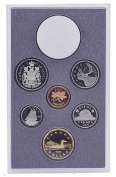 Канада набір з 6 монет 1989 Proof 1, 5, 10, 25, 50 центів, 1 долар М13736 фото