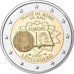 Luxembourg 2 euro 2007 "Treaty of Rome" UNC (KM # 94)