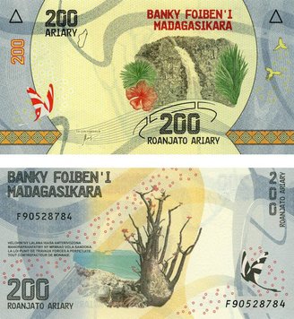 Madagascar 200 Ariari 2017 UNC (P98)