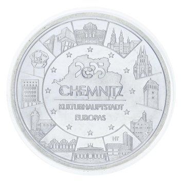 Монета Німеччина 20 євро 2025 Срібло UNC Хемніц &mdash; Європейська столиця культури М22228 фото
