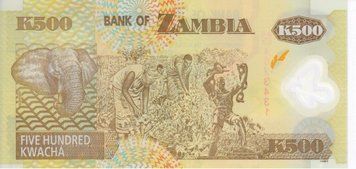 Zambia 500 kwacha 2009 UNC (P43g)