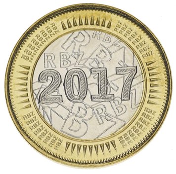 Zimbabwe 1 dollar 2017 Bimetal UNC