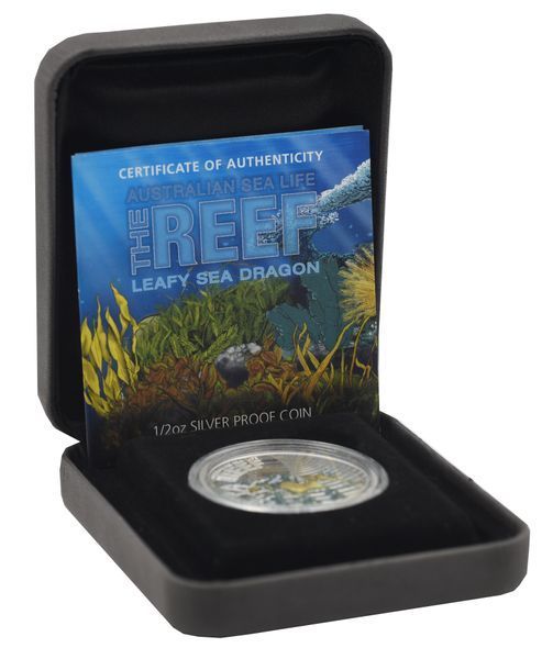 Coin Australia 50 cents 2009 Silver Proof Marine Life - Sea Dragon