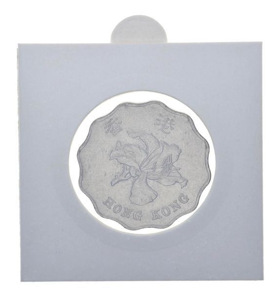 Hong Kong 2 dollars 1993 F-VF Flower