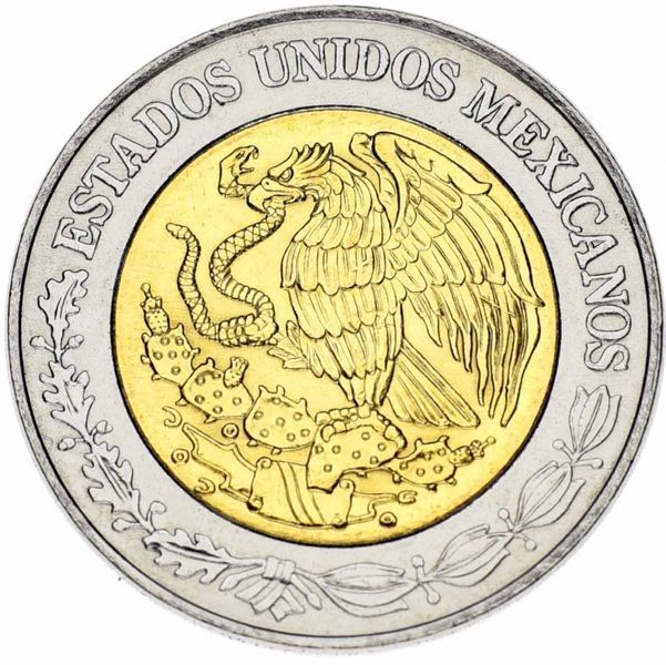 Coin Mexico 1 peso 2018 Bimetal AU-UNC