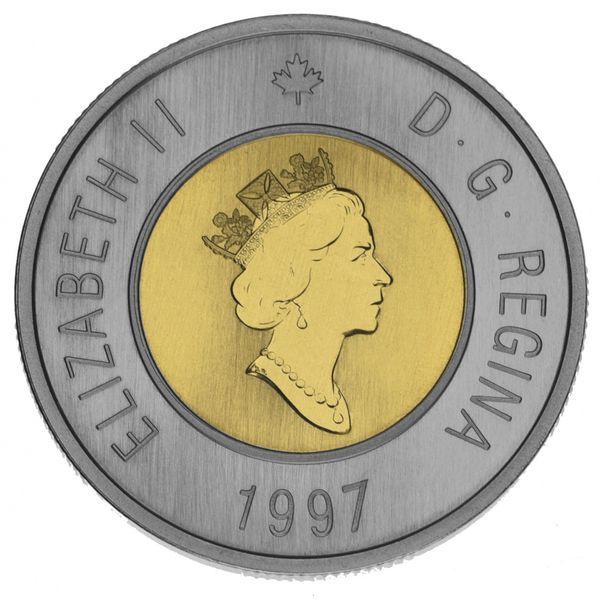 Canada 2 dollars 1997 Bimetal UNC Bear