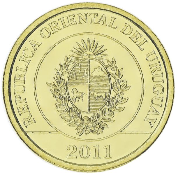 Uruguay 1 peso 2011 UNC (KM # 135)